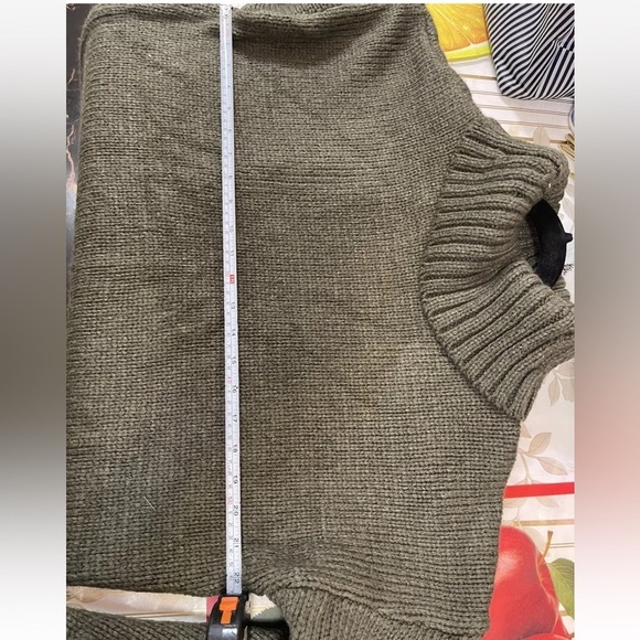 Cozy Knit Turtleneck Sweater Dress ASOS oversized Size 6 - Picture 5 of 7